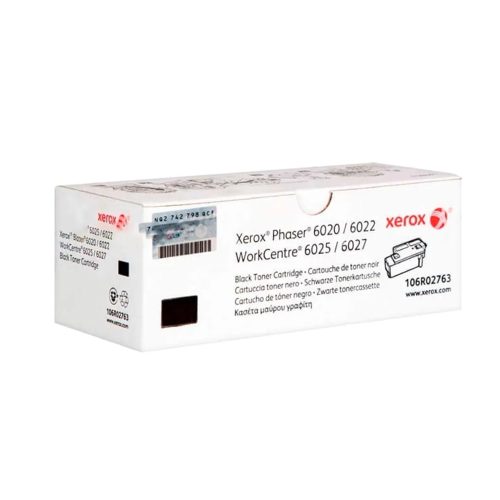 Toner Xerox 106R02763 Negro para Impresoras Phaser 6020 6022 WorkCentre 6025 6027