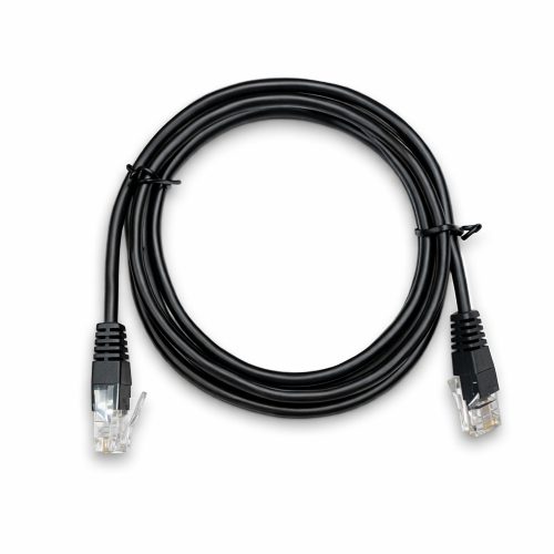 Cable de Red Patch Cord Cat-6 1mt Dixon Color Negro para Conexión Ethernet